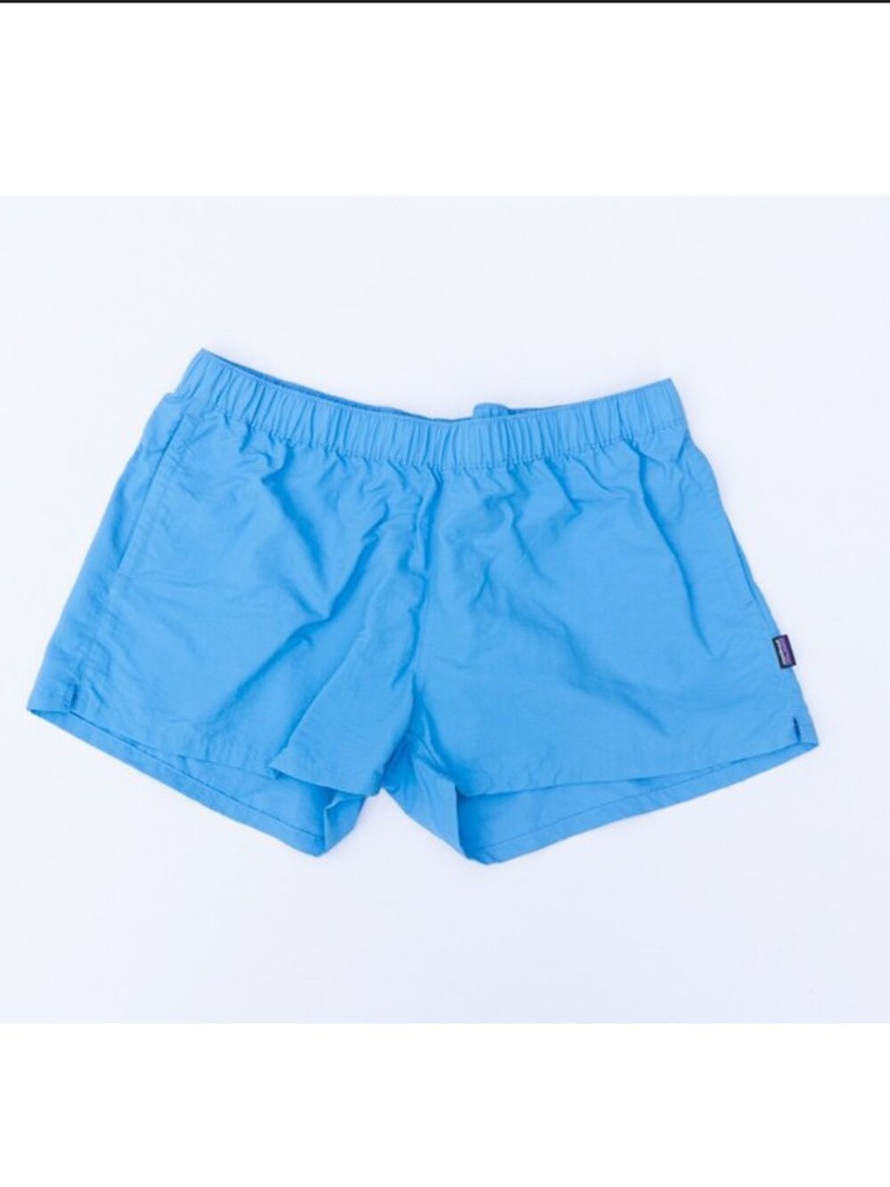 Patagonia Barely Baggies Bright Blue Shorts 100% Nylon XL NWOT - Picture 1 of 7